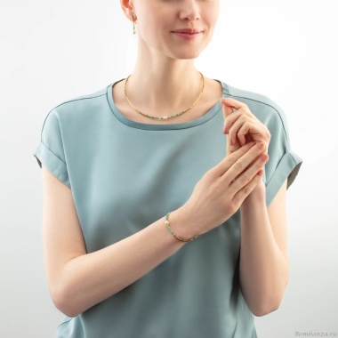 Серьги Coeur de Lion, Mint Green, 4358/21-0522 Серьги Coeur de Lion, Mint Green, 4358/21-0522