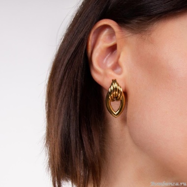 Серьги Moon Paris, металл, Mo-22.10-139 золотистый Серьги Moon Paris, металл, Mo-22.10-139 золотистый