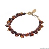 Браслет Lanzerotti, Caramello, с тигровым глазом и янтарем, LZ-24.11-535 коричневый