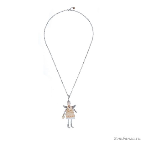 Подвеска Miamelie, кукла Белинда с крыльями, MiA-2408-CL7422 серебристый Подвеска Miamelie, кукла Белинда с крыльями, MiA-2408-CL7422 серебристый