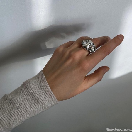 Кольцо Ciclon, Majestic oro, с кристаллами, CN-250500 янтарный, 17