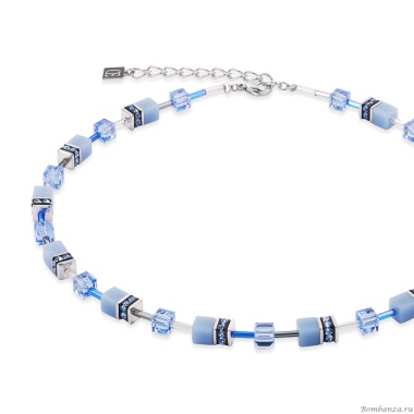 Колье Coeur de Lion, Blue-Silver, 4020/10-0717 Колье Coeur de Lion, Blue-Silver, 4020/10-0717