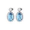 Серьги Qudo, TIVOLA UNICA big (S/P) Aquamarine 2,65cm, 332027 Серьги Qudo, TIVOLA UNICA big (S/P) Aquamarine 2,65cm, 332027