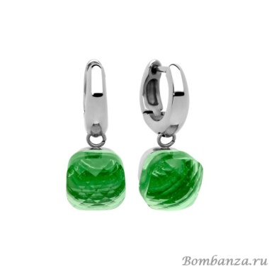 Серьги Qudo, Firenze peridot 300159 G/S Серьги Qudo, Firenze peridot 300159 G/S
