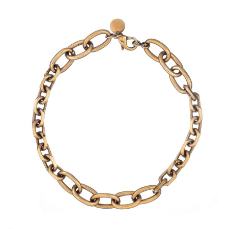 Колье Thot Gioielli, со звеньями разных форм, TG25.1-CLV07 золотистый