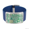 Браслет Fiore Luna, на кожаном синем ремешке, CB01319-17 G/S Браслет Fiore Luna, на кожаном синем ремешке, CB01319-17 G/S