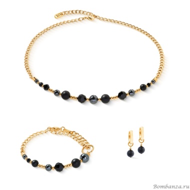 Колье Coeur de Lion, Black-Gold, 4089/10-1316 Колье Coeur de Lion, Black-Gold, 4089/10-1316