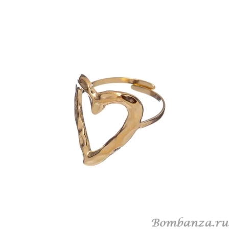 Кольцо Moon Paris, разъемное, в форме сердца, Mo-22.10-051 золотистый