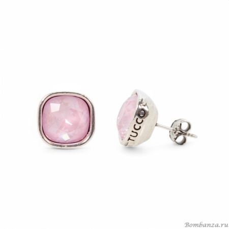 Серьги Tucco, Claire, с кристаллом, TC-TMPE97-P розовый