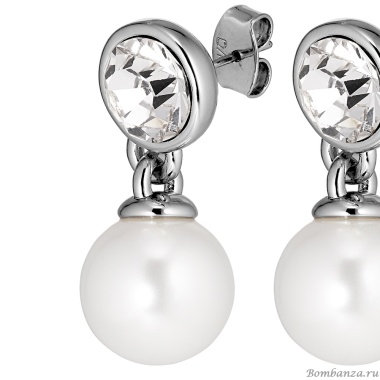Серьги Dyrberg Kern, NETTE SS CRYSTAL/WHITE PEARL, 440025 Серьги Dyrberg Kern, NETTE SS CRYSTAL/WHITE PEARL, 440025