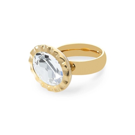 Кольцо Qudo, TIVOLA UNICA big (G/P) Crystal 56, 686702
