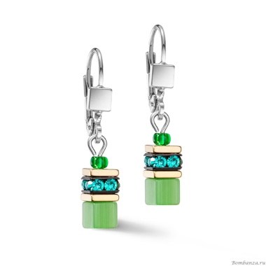Серьги Coeur de Lion, Green, 2800/20-0500 Серьги Coeur de Lion, Green, 2800/20-0500