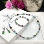 Комплект Coeur de Lion, Multicolour Pastel, серьги и колье. Германия