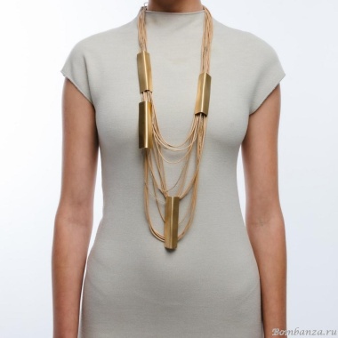 Колье Katerina Vassou, Abby, с металлическими элементами, KV23-307629 золотистый Колье Katerina Vassou, Abby, с металлическими элементами, KV23-307629 золотистый