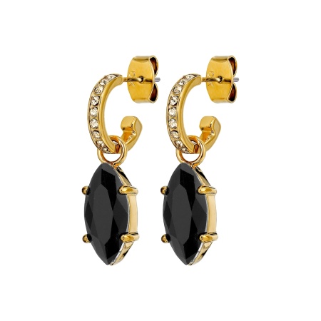 Серьги Dyrberg Kern, JUNIPE SG BLACK_GOLDEN, 470001