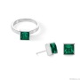 Кольцо Coeur de Lion, Dark green-silver 18 мм 0500/40-0548 56