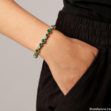 Браслет Dyrberg Kern, TERESIA SG EMERALD GREEN MIX, 450167 Браслет Dyrberg Kern, TERESIA SG EMERALD GREEN MIX, 450167