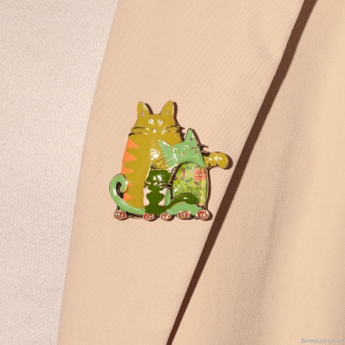 Брошь Shadore, Котики