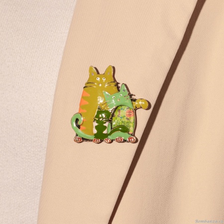 Брошь Shadore, Котики