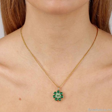 Колье Dyrberg Kern, DELISE SG EMERALD GREEN, 450103 Колье Dyrberg Kern, DELISE SG EMERALD GREEN, 450103