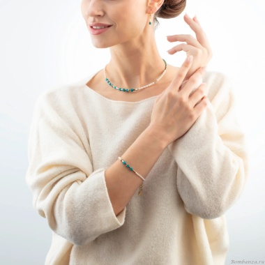 Браслет Coeur de Lion, Turquoise-Green, 1126/30-0605 Браслет Coeur de Lion, Turquoise-Green, 1126/30-0605. Германия