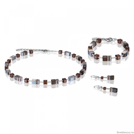 Серьги Coeur de Lion GeoCUBE®, Brown, 4017/20-1100 Серьги Coeur de Lion GeoCUBE®, Brown, 4017/20-1100. Германия
