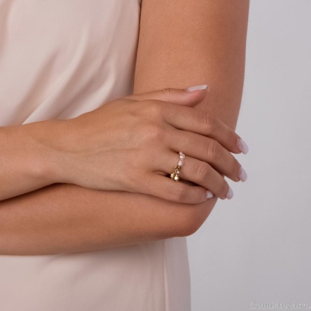 Кольцо Lanzerotti, Pesca, стрейч, с жемчугом, LZ-24.05-231 розовый Кольцо Lanzerotti, Pesca, стрейч, с жемчугом, LZ-24.05-231 розовый