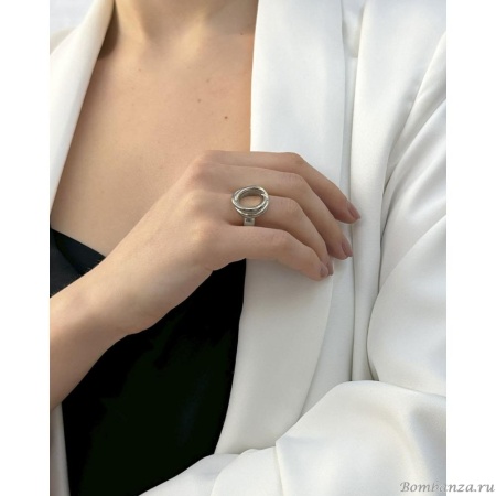 Кольцо Tra-la-ra, Tuareg, разъемное, металл, TLR25-252P303 серебристый