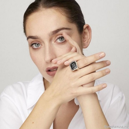 Кольцо VIDDA, Caramel, с кристаллом Swarovski, VD25.2-00852 серый, 17,5