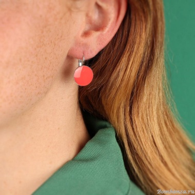 Серьги TARATATA, Jonquille, с цветной смолой, TT-W24-01701-105 красный