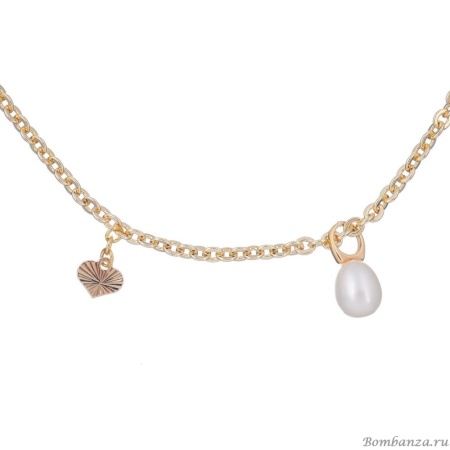 Колье Lanzerotti, Splendore, с жемчугом, LZ-24.08-340 золотистый