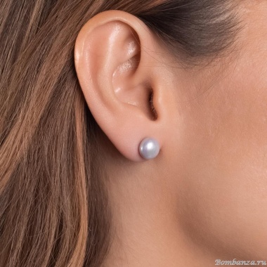 Пуссеты Moon Paris, с жемчугом, Mo-Y24.11-067 розовый