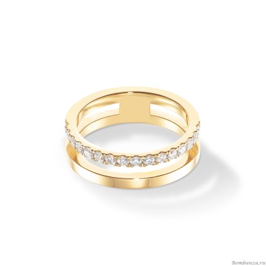 Кольцо Coeur de Lion, Crystal-Gold, 0136/40-1816 60