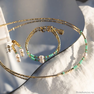 Колье Coeur de Lion, Mint Green, 4358/10-0522 Колье Coeur de Lion, Mint Green, 4358/10-0522