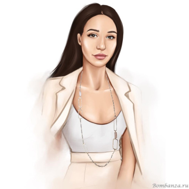 Колье Estrosia, с кристаллами, ES-CLG60A розовый