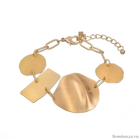 Браслет Dansk Copenhagen, Alaya, со вставками разных форм, DNSK25.2-7C2307025 золотистый