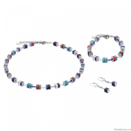 Колье Coeur de Lion, Blue-Red, 4409/10-0703. Германия