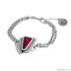 Браслет Tra-la-ra, Odisea, двойной, с кристаллом, TLR24-237P004 красный Браслет Tra-la-ra, Odisea, двойной, с кристаллом, TLR24-237P004 красный