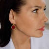 Серьги Qudo, TIVOLA UNICA big (G/P) Siam 2,65cm, 332004 Серьги Qudo, TIVOLA UNICA big (G/P) Siam 2,65cm, 332004