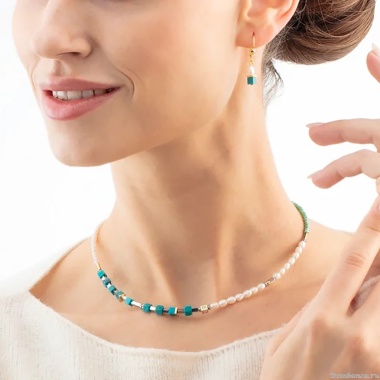 Серьги Coeur de Lion, Turquoise-Green, 1126/20-0605 Серьги Coeur de Lion, Turquoise-Green, 1126/20-0605