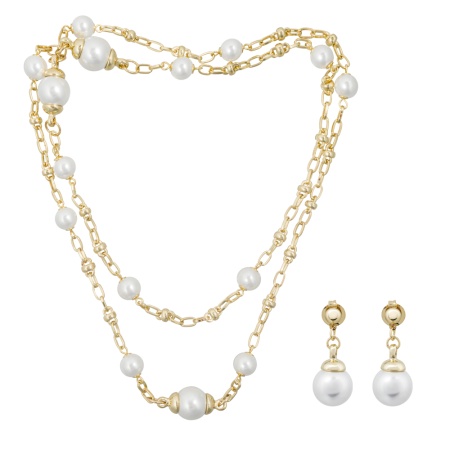 Комплект Fiore Luna, колье+серьги, SG200097E-001 G