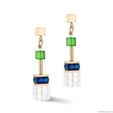 Серьги Coeur de Lion, Multicolour Gold, 3018/21-1516 Серьги Coeur de Lion, Multicolour Gold, 3018/21-1516