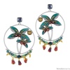 Серьги TARATATA, Papong, смола, бусины и  тигровый глаз, TT-E24-11901-10M серебристый Серьги TARATATA, Papong, смола, бусины и  тигровый глаз, TT-E24-11901-10M серебристый