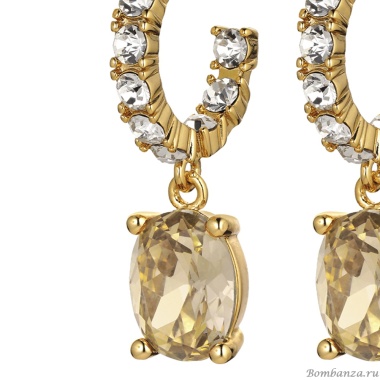 Серьги Dyrberg Kern, BARBARA SG GOLDEN / CRYSTAL, 430038