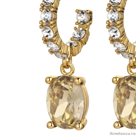 Серьги Dyrberg Kern, BARBARA SG GOLDEN / CRYSTAL, 430038