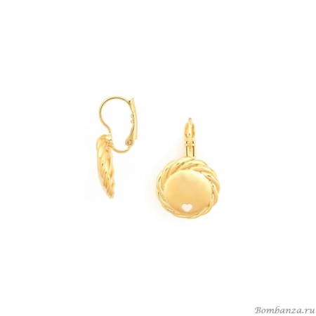 Серьги Ori Tao, Merida, крученые, OT24.2-12-32049 золотистый