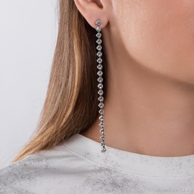 Серьги Moon Paris, Ringo Queen, с кристаллами, MRQ-24.05-023 хрустальный