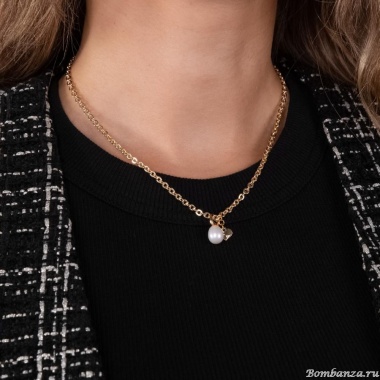 Колье Lanzerotti, Splendore, с жемчугом, LZ-24.08-340 золотистый