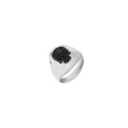 Кольцо VIDDA, Caribe, с австрийским кристаллом в форме черепа, VD22-01618 черный, 18,5