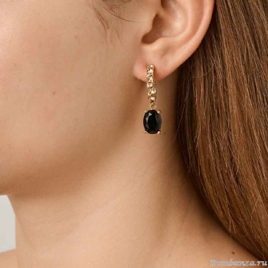 Серьги Dyrberg Kern, BARBARA SG BLACK / GOLDEN, 450061 Серьги Dyrberg Kern, BARBARA SG BLACK / GOLDEN, 450061